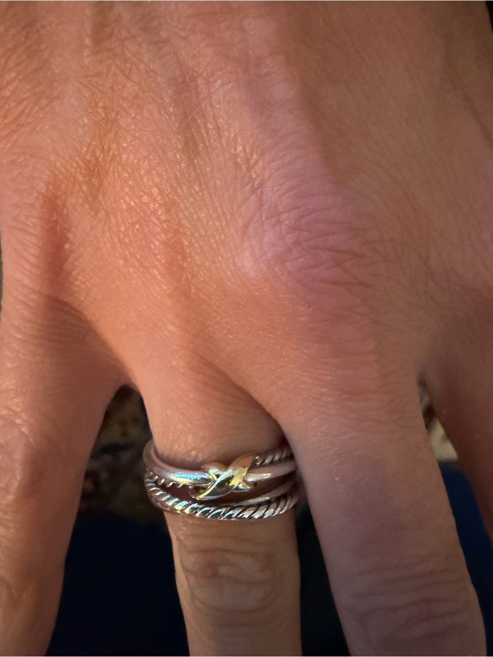 David Yurman X crossover band ring